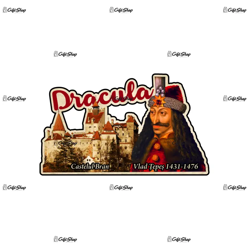 Castelul bran, vlad tepes, romania, magnet frigider mgs141